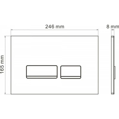 Комплект инсталляции Roxen StounFix Slim 649644 клавиша черная Комплект инсталляции Roxen StounFix Slim 649644 клавиша черная
