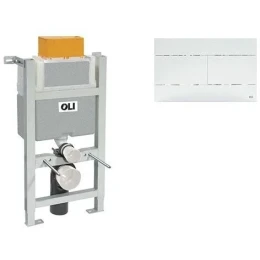 Инсталляция для унитаза OLI Expert 82 721703 + клавиша смыва Slim 659041 белая