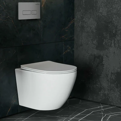 Комплект инсталляции Roxen StounFix Slim 597373 клавиша хром матовый