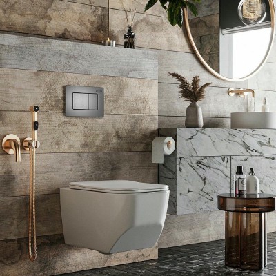 Комплект инсталляции Roxen StounFix Slim 621774 клавиша оружейная сталь фото 7