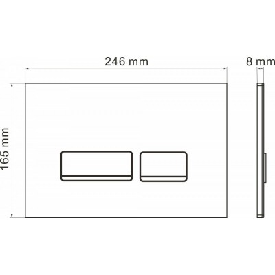 Комплект инсталляции Roxen StounFix Slim 962866 клавиша белая фото 7