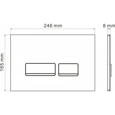 Комплект инсталляции Roxen StounFix Slim 963184 клавиша черная Комплект инсталляции Roxen StounFix Slim 963184 клавиша черная