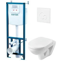Унитаз подвесной с инсталляцией Santek Пэк Бореаль 1WH302464 Унитаз подвесной с инсталляцией Santek Пэк Бореаль 1WH302464