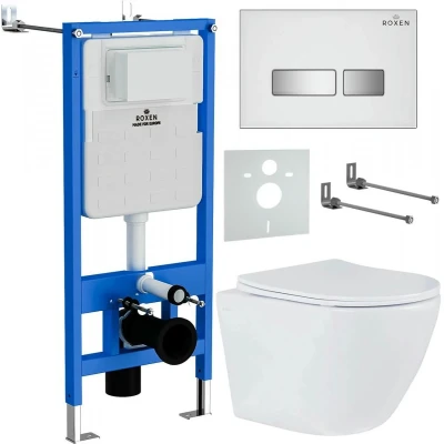 Комплект инсталляции Roxen StounFix Slim 633220 белый Комплект инсталляции Roxen StounFix Slim 633220 белый