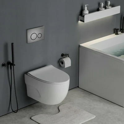 Комплект инсталляции Roxen StounFix Slim 627320 клавиша оружейная сталь