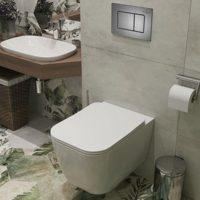 Комплект инсталляции Roxen StounFix Slim 616329 клавиша оружейная сталь фото 8