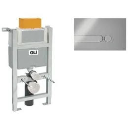Инсталляция для унитаза OLI Expert 82 721703 + клавиша смыва Iplate хром 670004