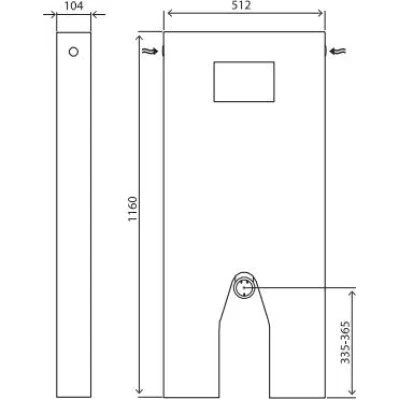 Инсталляция для унитаза Oli QR-Box Floor 051383 для напольного унитаза