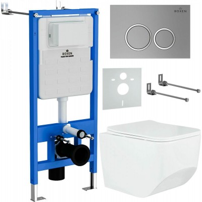 Купить Комплект инсталляции Roxen StounFix Slim 532055 6в1 клавиша хром 
