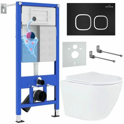 Комплект инсталляции с унитазом Roxen StounFix Dual Fresh 543169
