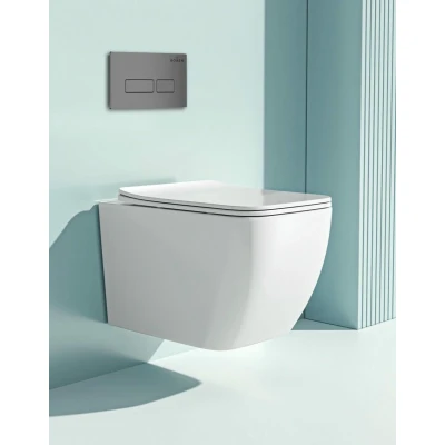 Комплект инсталляции Roxen StounFix Slim 606295 клавиша хром матовый