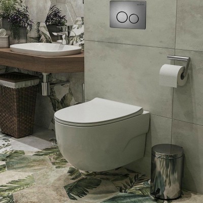 Комплект инсталляции Roxen StounFix Slim 627320 клавиша оружейная сталь фото 7