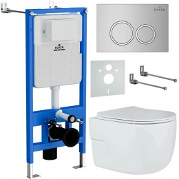 Комплект инсталляции Roxen StounFix Slim 516917 6 в 1 клавиша хром