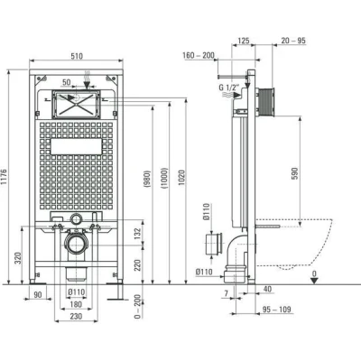 Комплект Deante Hiacynt Zero 6 в 1 с инсталляцией CDHS6ZPW (кнопка хром) Комплект Deante Hiacynt Zero 6 в 1 с инсталляцией CDHS6ZPW (кнопка хром)