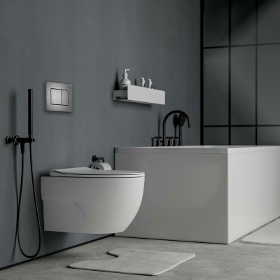 Комплект инсталляции Roxen StounFix Slim 618703 клавиша оружейная сталь фото 9