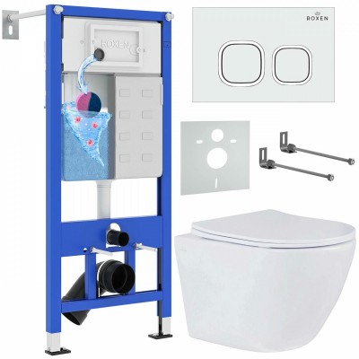 Купить Комплект инсталляции с унитазом Roxen StounFix Dual Fresh 533395 