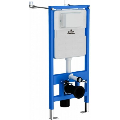 Комплект инсталляции Roxen StounFix Slim 962866 клавиша белая фото 1
