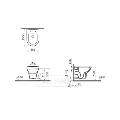 Унитаз подвесной Vitra Zentrum в комплекте с инсталляцией Grohe Rapid SL и сиденьем для унитаза Lucy New 38772001+5795B003-0075+801-003 Унитаз подвесной Vitra Zentrum в комплекте с инсталляцией Grohe Rapid SL и сиденьем для унитаза Lucy New 38772001+5795B003-0075+801-003