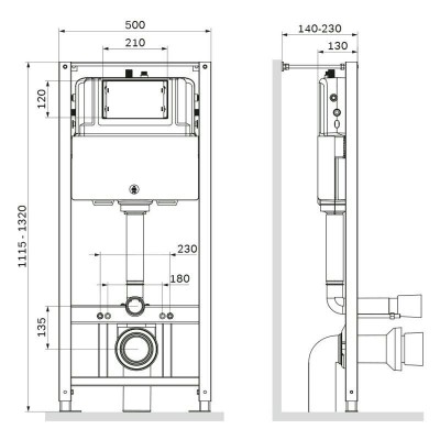 Инсталляция Am.Pm Pro I012704 для подвесного унитаза фото 2