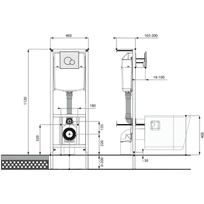 Инсталляция с унитазом Santek Нео 1WH501572 Инсталляция с унитазом Santek Нео 1WH501572
