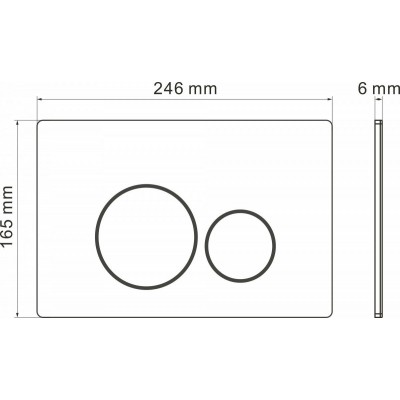 Комплект инсталляции Roxen StounFix Slim 624013 клавиша оружейная сталь фото 3
