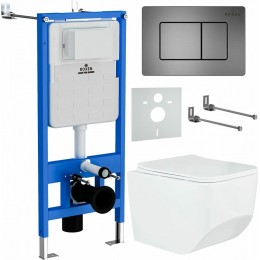 Комплект инсталляции Roxen StounFix Slim 621774 клавиша оружейная сталь