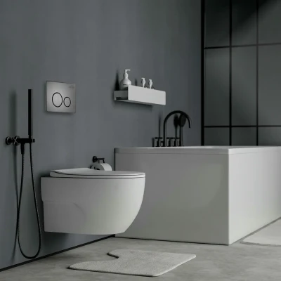 Комплект инсталляции Roxen StounFix Slim 627320 клавиша оружейная сталь