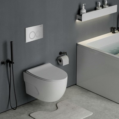 Комплект инсталляции Roxen StounFix Slim 516917 6 в 1 клавиша хром фото 6