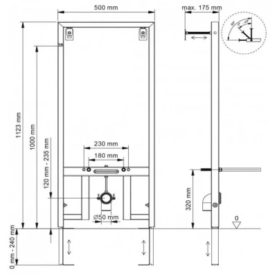 Инсталляция для биде Berges Novum 049212 Инсталляция для биде Berges Novum 049212