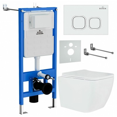 Купить Комплект инсталляции с унитазом Roxen StounFix Slim 534002 