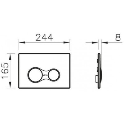 Унитаз подвесной Vitra Sento L-Box 9830B003-7207 инсталляция с клавишей, унитазом и сиденьем фото 8