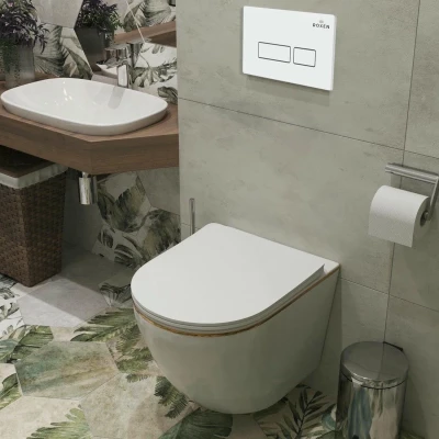 Комплект инсталляции Roxen StounFix Slim 850609 клавиша белый глянец Комплект инсталляции Roxen StounFix Slim 850609 клавиша белый глянец
