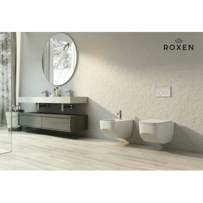 Комплект инсталляции Roxen StounFix Slim 728092 клавиша белый глянец