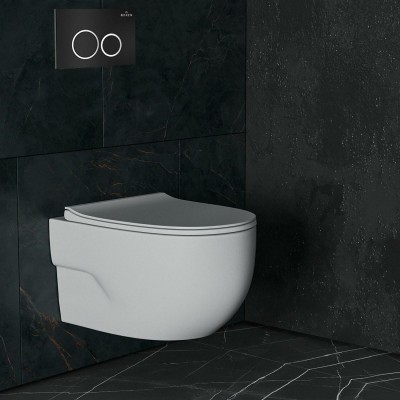 Комплект инсталляции Roxen StounFix Slim 507542 клавиша черная фото 6