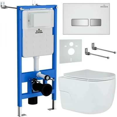 Комплект инсталляции Roxen StounFix Slim 636623 белый