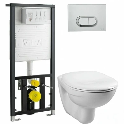Инсталляция Vitra 742-5800-01 в комплекте с кнопкой 740-0480, 700-1873