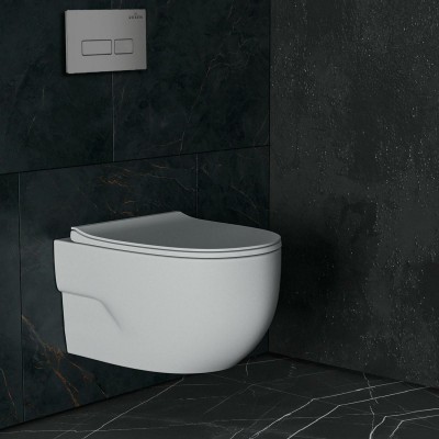Комплект инсталляции Roxen StounFix Slim 607036 клавиша хром матовый фото 6