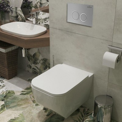 Комплект инсталляции Roxen StounFix Slim 532055 6в1 клавиша хром фото 8
