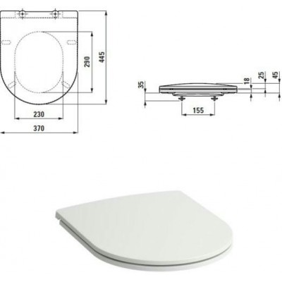 Инсталляция с унитазом Laufen Pack Pro Rimless 869966000000R с сиденьем и клавишей фото 6