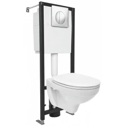Комплект инсталляции CERSANIT DELFI SET-DEL/Black/TPL/Cg-w