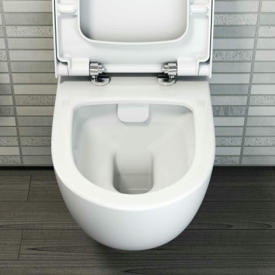 Унитаз подвесной Vitra Sento L-Box 9830B003-7207 инсталляция с клавишей, унитазом и сиденьем фото 4