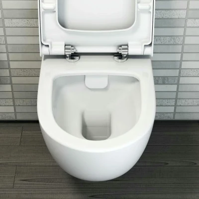 Унитаз подвесной Vitra Sento L-Box 9830B003-7207 инсталляция с клавишей, унитазом и сиденьем