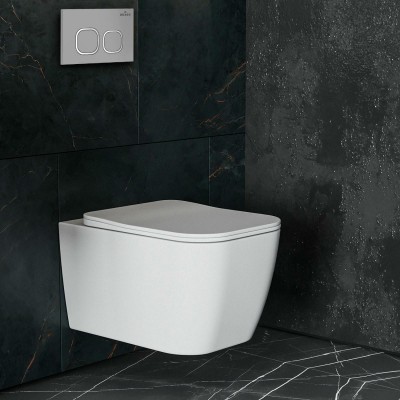 Комплект инсталляции Roxen StounFix Slim 566036 клавиша хром матовый фото 6