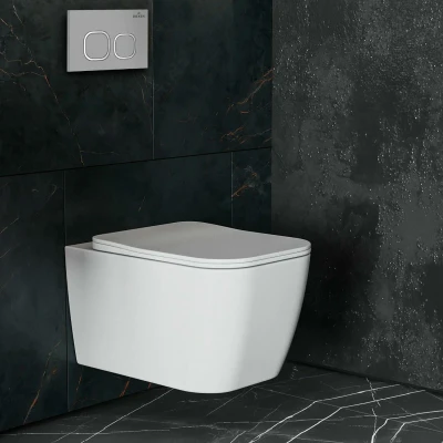 Комплект инсталляции Roxen StounFix Slim 566036 клавиша хром матовый