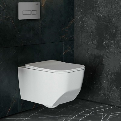 Комплект инсталляции Roxen StounFix Slim 608537 клавиша хром матовый фото 6
