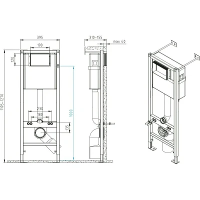 Комплект инсталляции для унитаза Cersanit Vector с кнопкой Twins и унитазом Street Fusion Vortex Dpl Eo Slim Комплект инсталляции для унитаза Cersanit Vector с кнопкой Twins и унитазом Street Fusion Vortex Dpl Eo Slim