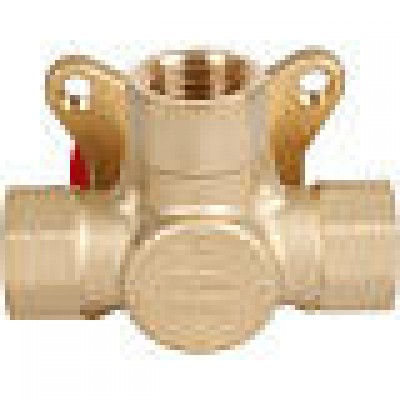 Клапан смесительный Rommer 3-х ходовой 1/2 дюйма KVs 2,5 - гарантия до 5 лет фото 1 Клапан смесительный Rommer 3-х ходовой 1/2 дюйма KVs 2,5 фото 1