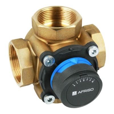 Купить Поворотный 4-ходовой смесительный клапан Afriso ARV 486 1 1/2"ВР арт. 13 486 10 в магазине Mirkotlov.by (Мир Котлов) - отличное качество. Купить Поворотный 4-ходовой смесительный клапан Afriso ARV 486 1 1/2"ВР арт. 13 486 10