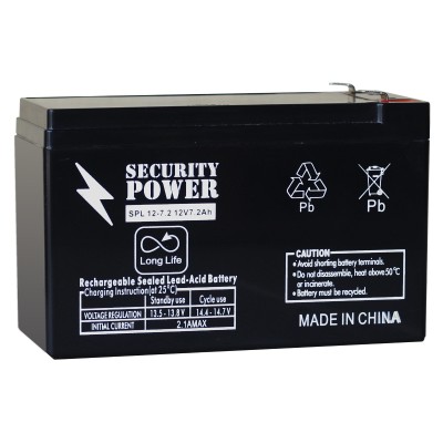 Купить Аккумуляторная батарея Security Power SPL 12-7,2 F2 12V/7.2Ah в магазине Mirkotlov.by (Мир Котлов) - отличное качество. Купить Аккумуляторная батарея Security Power SPL 12-7,2 F2 12V/7.2Ah
