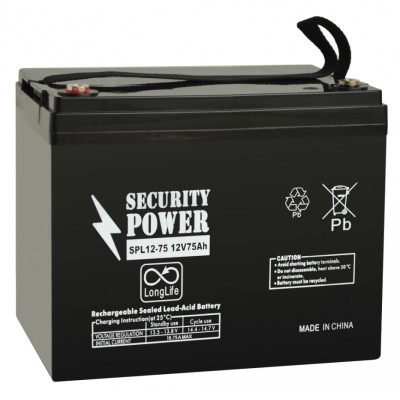 Купить Аккумуляторная батарея Security Power SPL 12-75 12V/75Ah в магазине Mirkotlov.by (Мир Котлов) - отличное качество. Купить Аккумуляторная батарея Security Power SPL 12-75 12V/75Ah